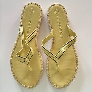 Tory Burch Light Yellow Sandals